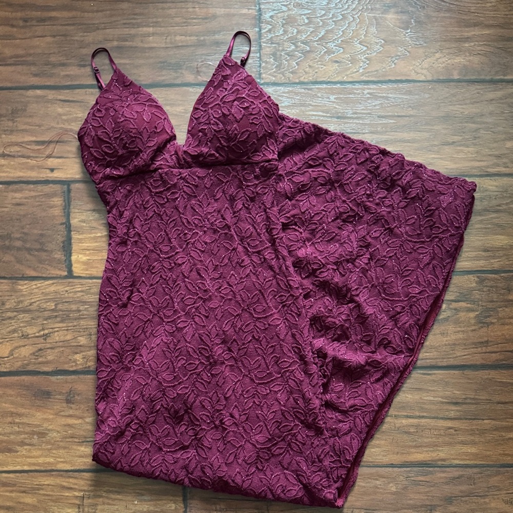 Honey And Rosie Burgundy Gown